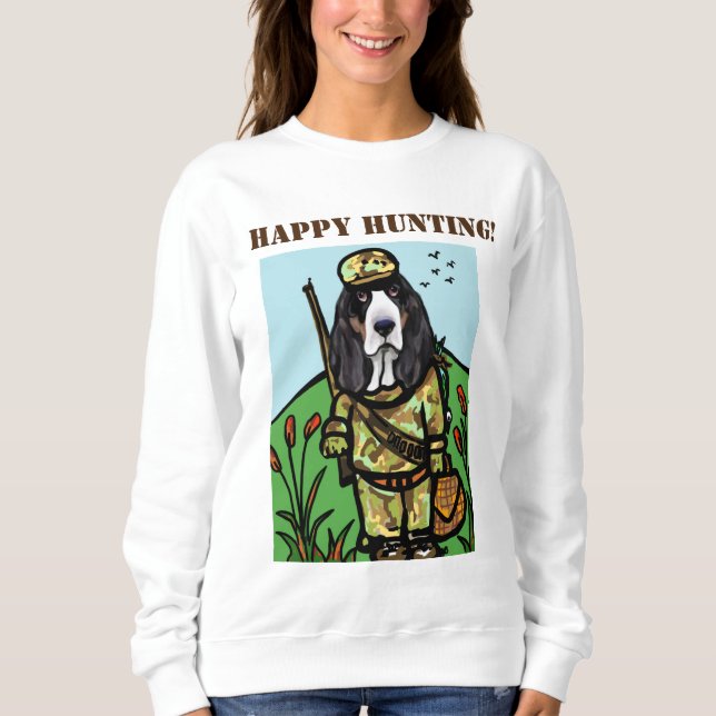 SWEATSHIRT BASSET HORAIRE NOËL (Devant)