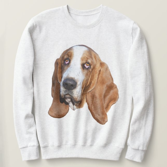 Sweatshirt Basset Hound (Design devant)