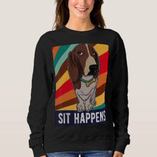 Sweatshirt Basset Hound Chien Maman Marche Chien Dit Éleveur