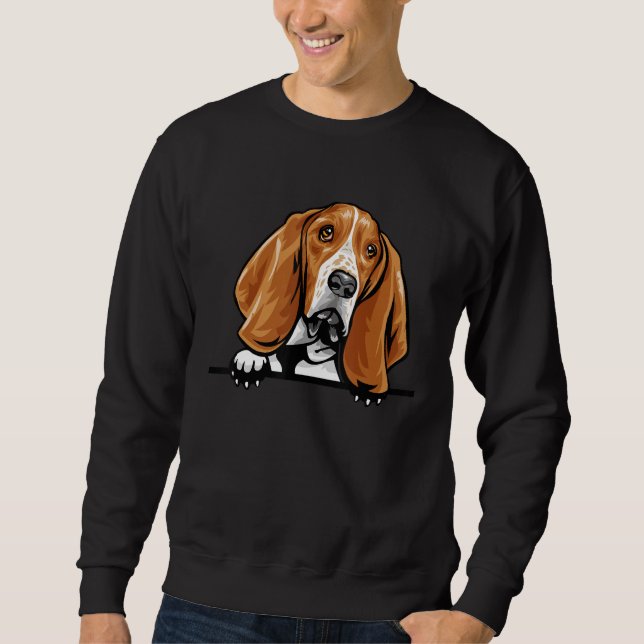 Sweatshirt Basset Hound Dog (Devant)