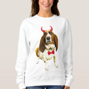 Sweatshirt Basset Hound Dog à Halloween