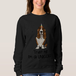 Sweatshirt Basset Hound Faites-moi confiance Je suis un chien