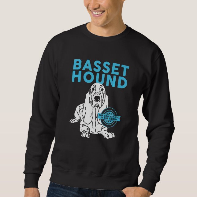 Sweatshirt Basset Hound Le Chien Le Plus Coolle Propriétaire  (Devant)