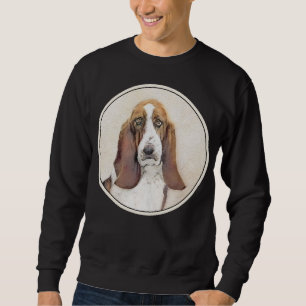 Sweatshirt Basset Hound Peinture - Cute Original Chien Art