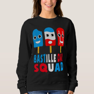 Sweatshirt Bastille Day Squad Bonne Fte Nationale France Enfa
