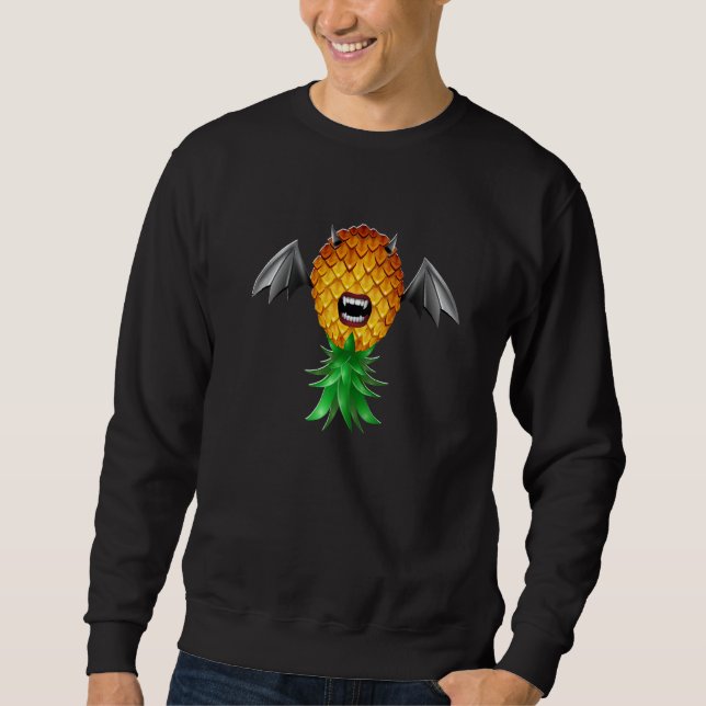 Sweatshirt Bat Wings Vampire Bite Swinger Upside Down Pineapp (Devant)