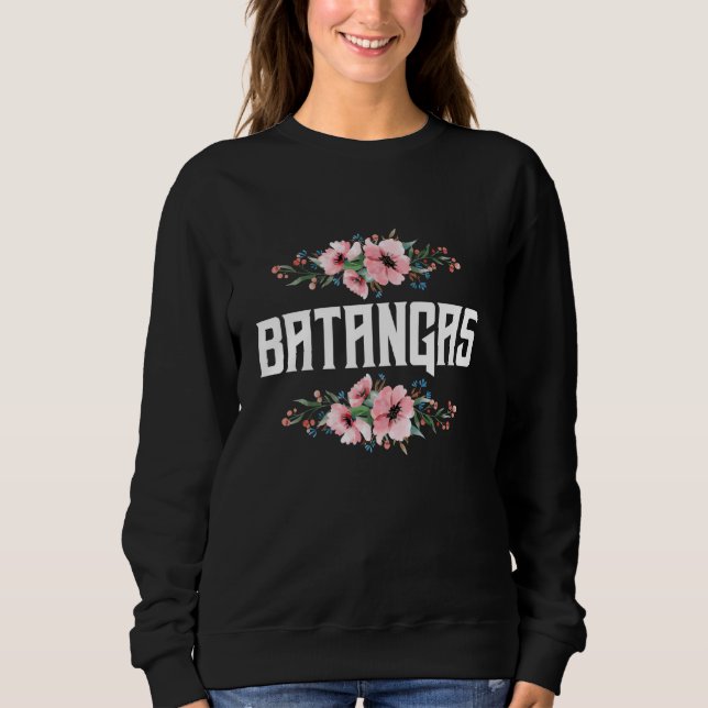 Sweatshirt Batangas Philippines Fleur Design Patriotisme (Devant)