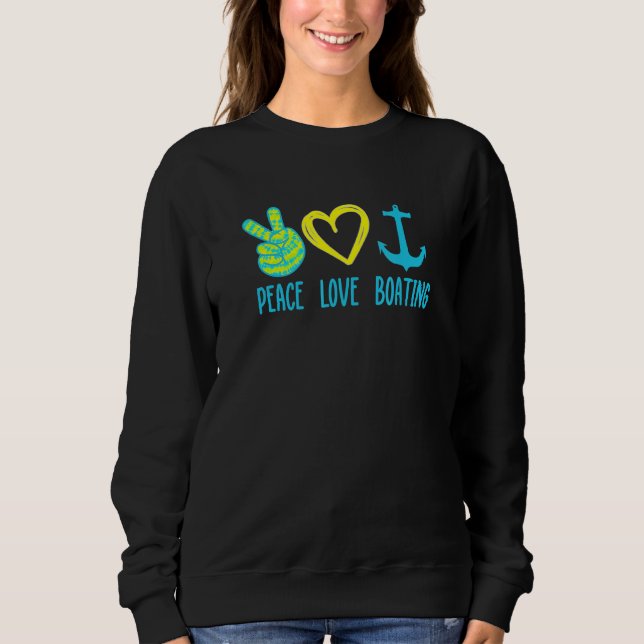 Sweatshirt Bateau Capts Peace Loating Tie Dye Thème (Devant)