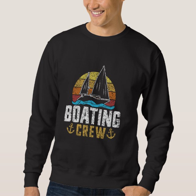 Sweatshirt Bateau de plaisance Capitaine Bateau Bateau Bateau (Devant)
