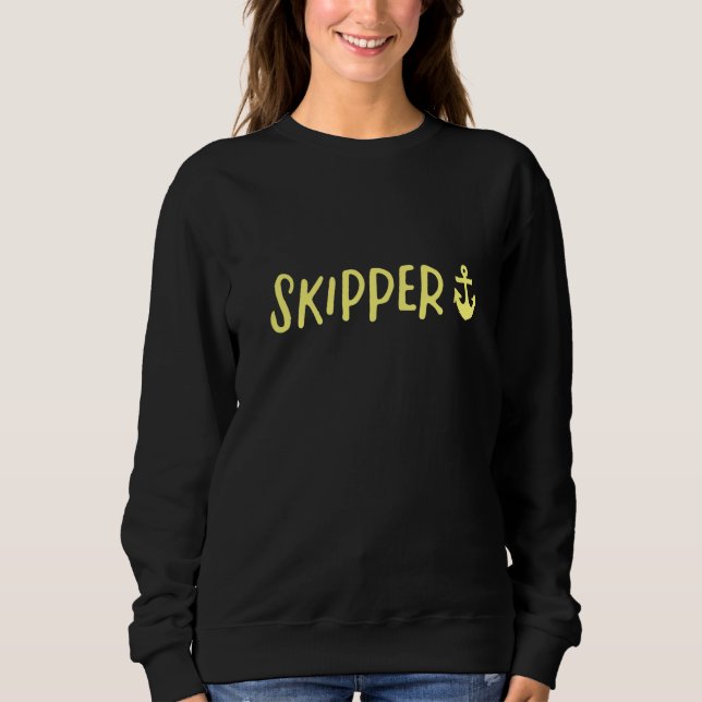 Sweatshirt Bateau de skipper en voile 2 (Devant)