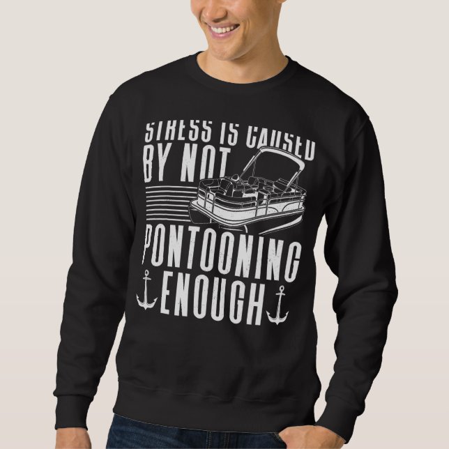 Sweatshirt Bateau Pontoon Capitaine Bateau 1 (Devant)