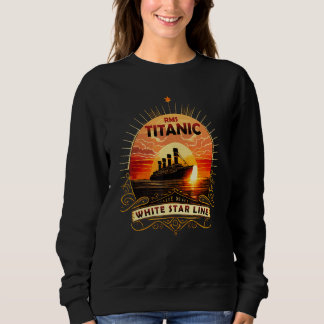 Sweatshirt Bateau Titanic Atlantic Ocean Cruise Voyage Old Vi