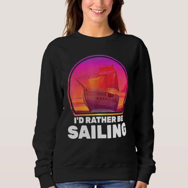 Sweatshirt Bateaux J'Ai Plutôt Voile Navires Vacation Capitai (Devant)