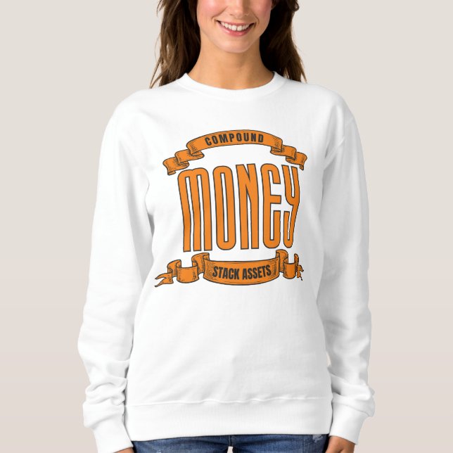 Sweatshirt Bâtiment Comptoir Money™ De Richesse Faite Avec St (Devant)