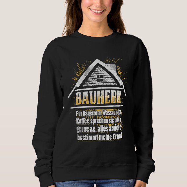 Sweatshirt Bâtiment pour hommes bâtisseurs de la partie supér (Devant)