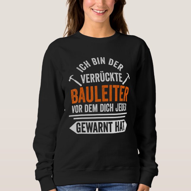 Sweatshirt Bâtiment pour hommes Échelle de construction Const (Devant)