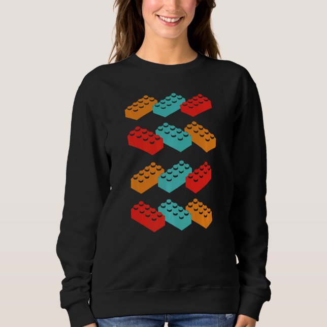 Sweatshirt Bâtiments rétro Blocs Bâtiment principal Construct (Devant)
