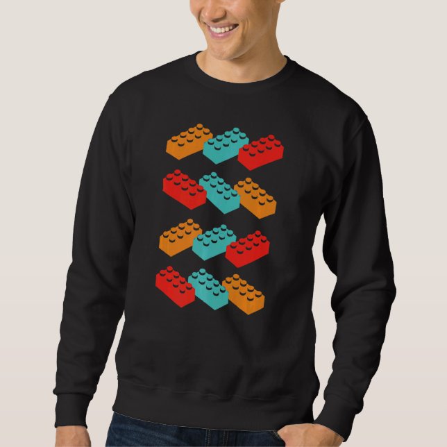 Sweatshirt Bâtiments rétro Blocs Bâtiment principal Construct (Devant)