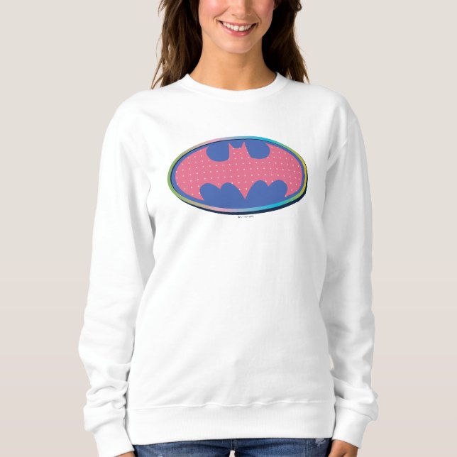 Sweatshirt Batman | Logo Pink Polka Dot (Devant)