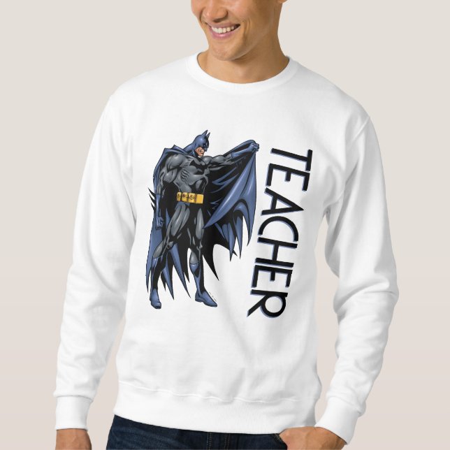 Sweatshirt Batman Plein-Color Professeur de Côté (Devant)