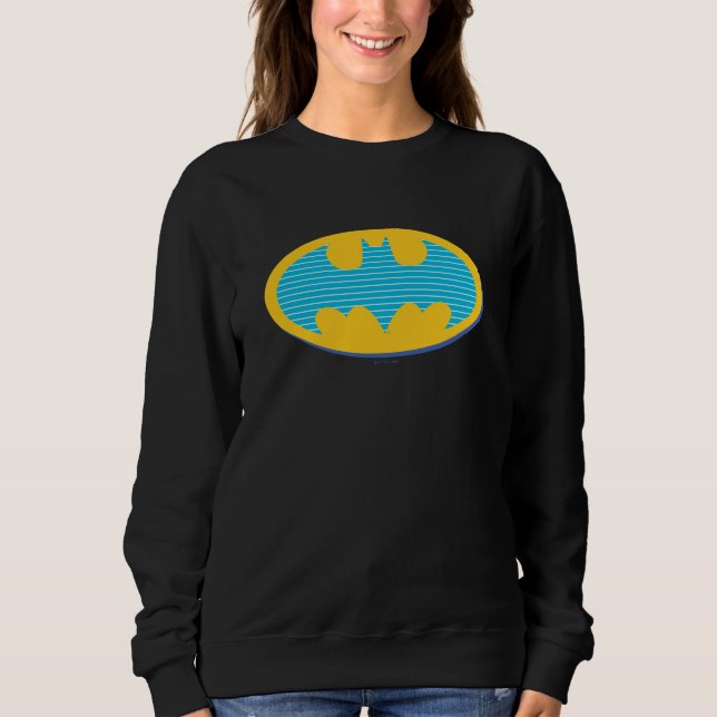 Sweatshirt Batman | Symbole Cyan Stripes (Devant)