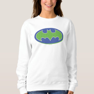 Sweatshirt Batman Symbole pourpre et vert