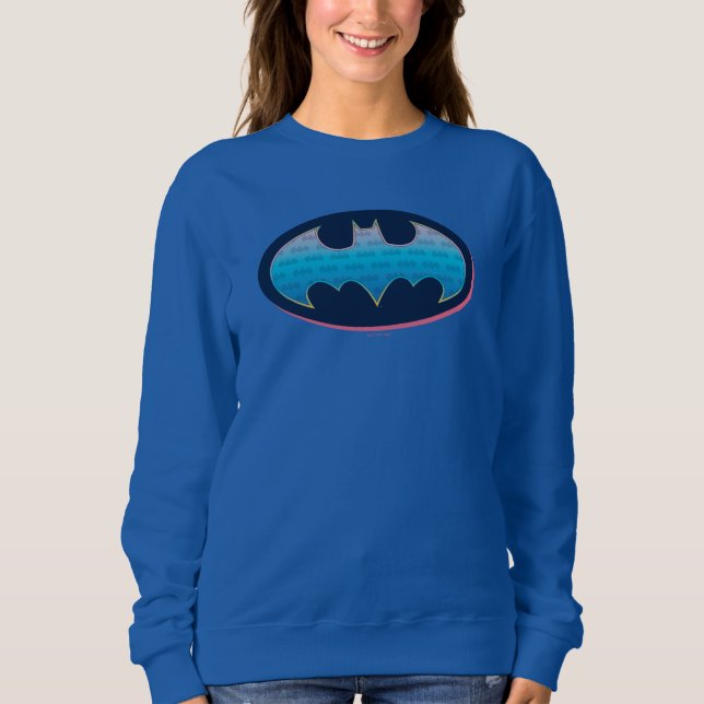 Sweatshirt Batman | Symbole rose et bleu (Devant)