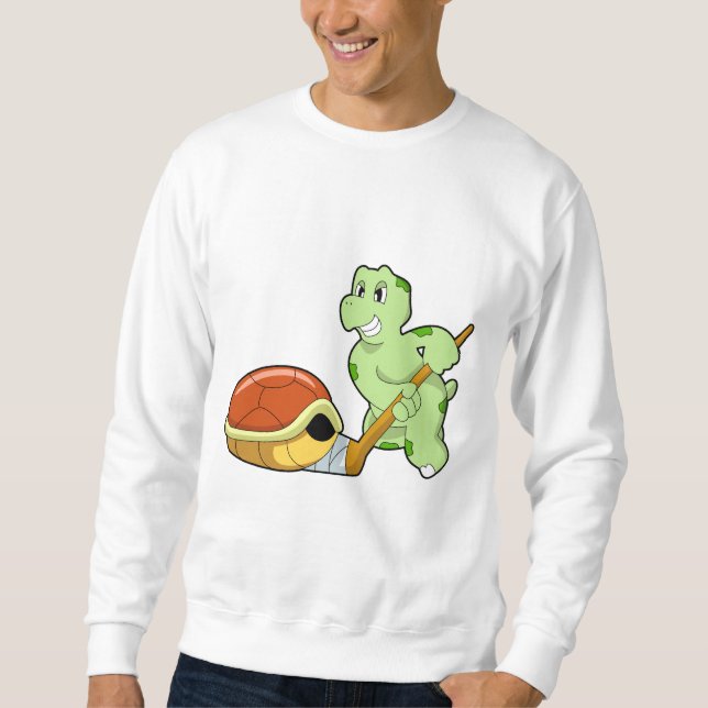 Sweatshirt Bâton de hockey sur glace Tortue (Devant)