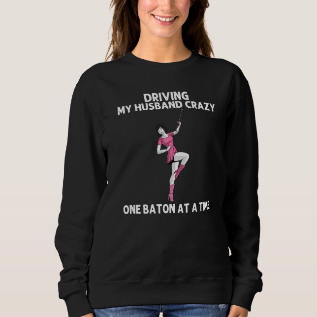 Sweatshirt Bâton de Twirling Cool pour Femmes Filles Majorett (Devant)