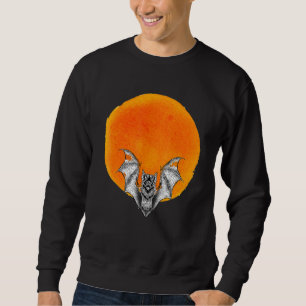 Sweatshirt Batte Vampire avec Pleine lune magique
