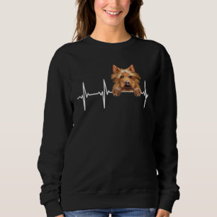 Sweatshirt Battement de coeur de chien pour terrier australie