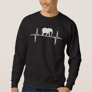 Sweatshirt Battement de cœur d'éléphant Vêtement animal Pouls