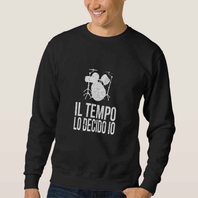 Sweatshirt Batterie à percussion tambour (Devant)