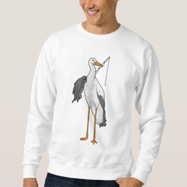 Sweatshirt Batterie de pêche à la cigogne (Devant)