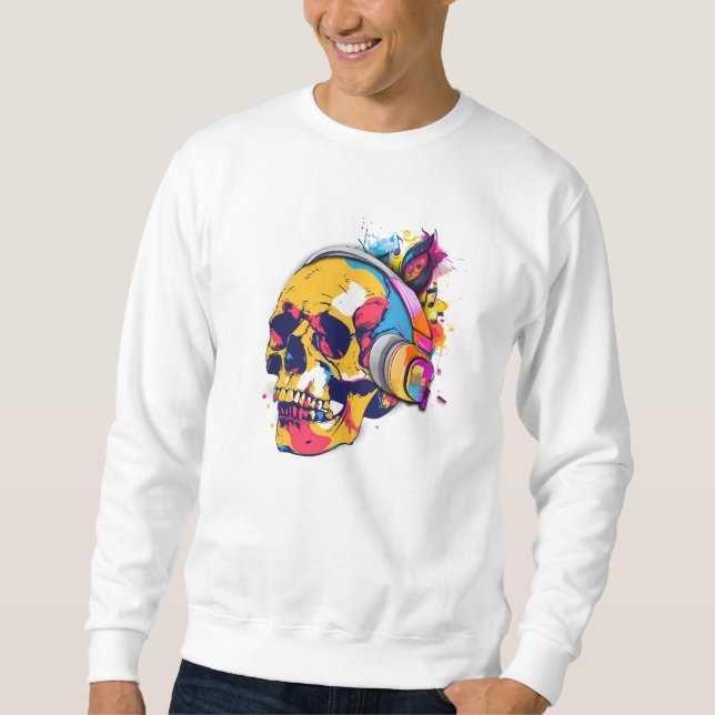 Sweatshirt Batterie dynamique du crâne (Devant)