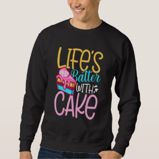 Sweatshirt Batterie Lifes Avec Gâteau