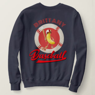 Sweatshirt Batteur de Banana Drôle Graphique personnalisé Bas