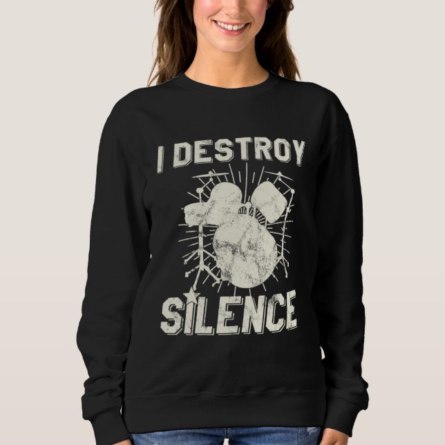 Sweatshirt batteur de I Destroy Silence (Devant)
