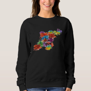 Sweatshirt Batteurs de rock sur Tambour et Baguettes pour Bat