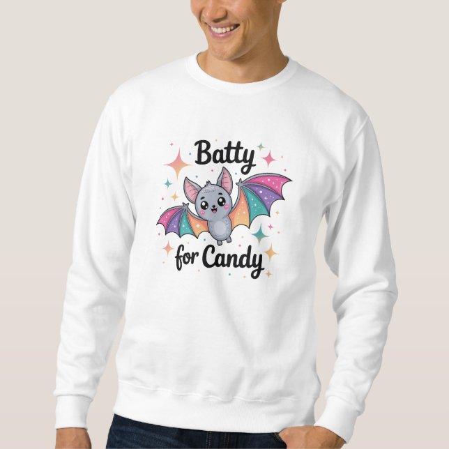 Sweatshirt Batty for Candy Sweater - Chat Kawaii Halloween (Devant)