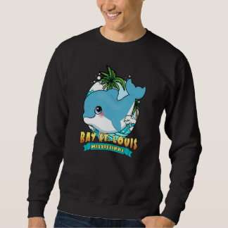 Sweatshirt BAY ST LOUIS MISSISSIPPI Cute Baby Dolphin Beach S