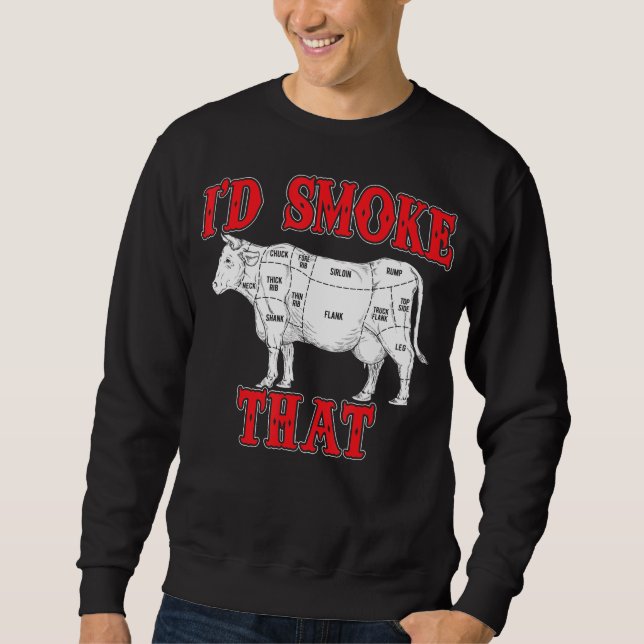 Sweatshirt BBQ |J'Ai Fumé Que Vache BBQ I Grillant Grillmaste (Devant)