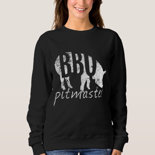 Sweatshirt BBQ Pitmaster, Grillades de porc Grill Fête des pè (Devant)