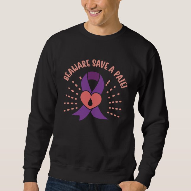 Sweatshirt Be Aware Save A Paie Alzheimer s Fighter Memories  (Devant)