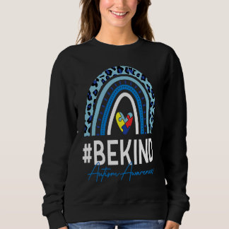 Sweatshirt Be Kind Autism Awareness Month Puzzle Piece Heart