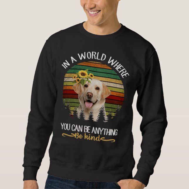 Sweatshirt Be Kind Chien Labrador (Devant)