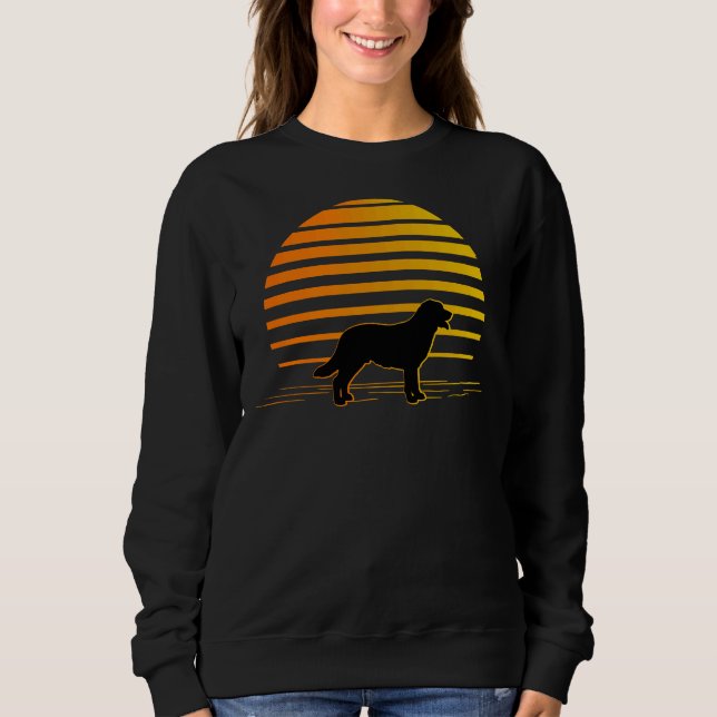 Sweatshirt Beach Sunset Et Labrador Retriever (Devant)
