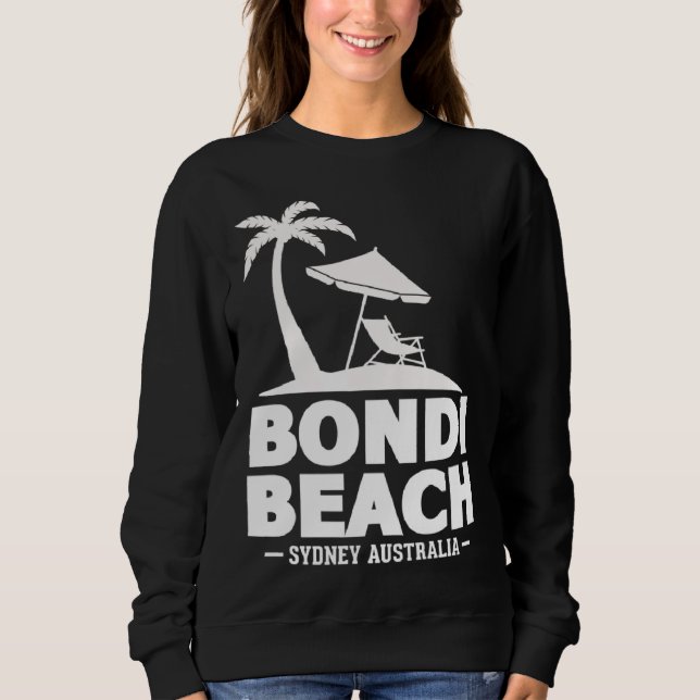 Sweatshirt Beach Sydney Australia Summer Vacation Palm Trees (Devant)