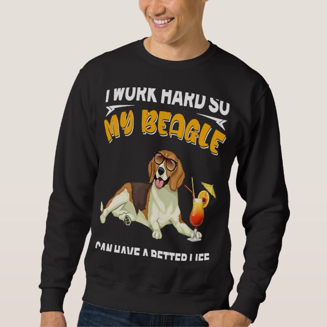 Sweatshirt Beagle beagle (Devant)