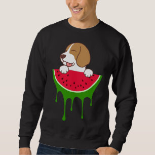 Sweatshirt Beagle de pastèque, Amoureux des chiens, Fruits d'